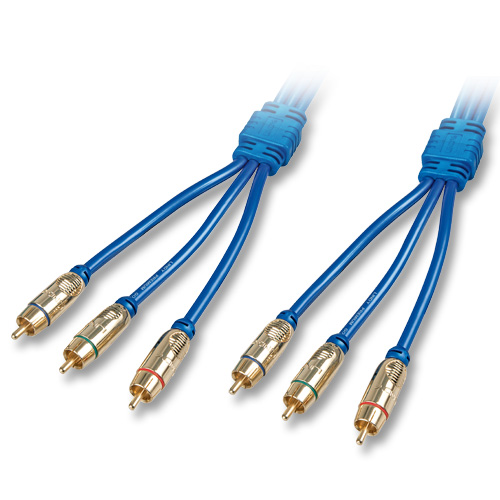 Cavo Video Component (RCA) 75 Ohm Premium Gold, 0,5m