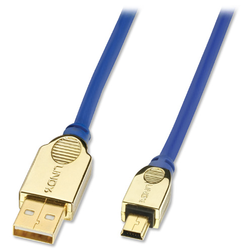 Cavo USB 2.0 Tipo A/Mini-B Premium Gold 5m