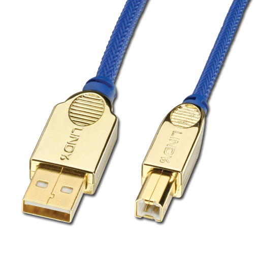 USB 2.0 Premium Gold A/B, 5m