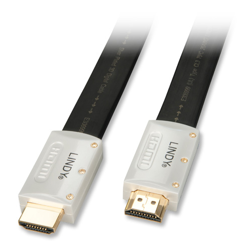Cavo Flat HDMI® High Speed 1.4 3D con Ethernet - Silver, 1m