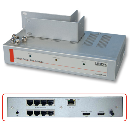 Splitter/Extender HDMI Cat.5/6, 8 porte - Trasmettitore
