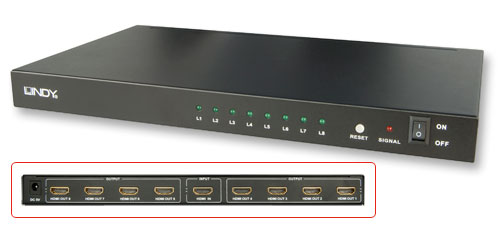 Splitter HDMI High Speed, 8 Porte