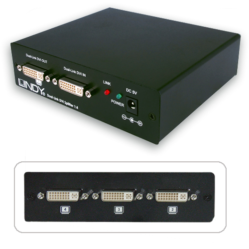 Video Splitter DVI-D Dual Link, 4 Porte