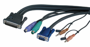 Cavo KVM PC per CPU Switch Multimedia , 1.7m