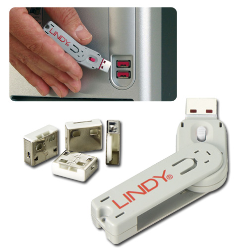 Serrature per porte USB Bianche