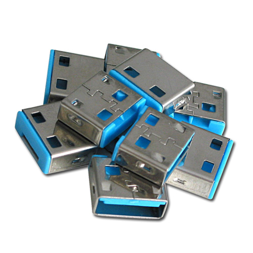 Serrature addizionali per porte USB Blu