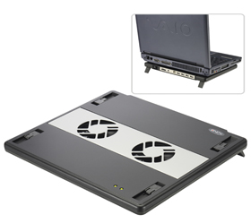 Supporto ventilato per Notebook con Hub USB 2.0 4 porte