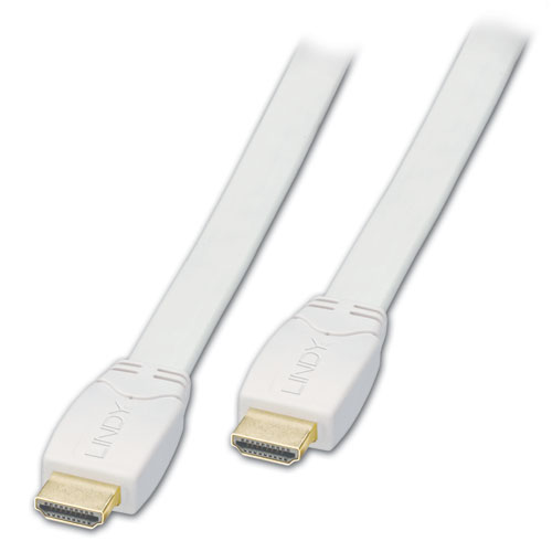 Cavo Flat HDMI 1.3/1.4, 5m - Bianco