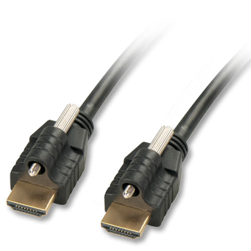 Cavo HDMI High Speed con Ethernet e 2 viti di fissaggio, 15m