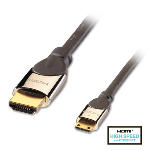 Cavo Mini HDMI/HDMI® High Speed con Ethernet CROMO® - 0,5m