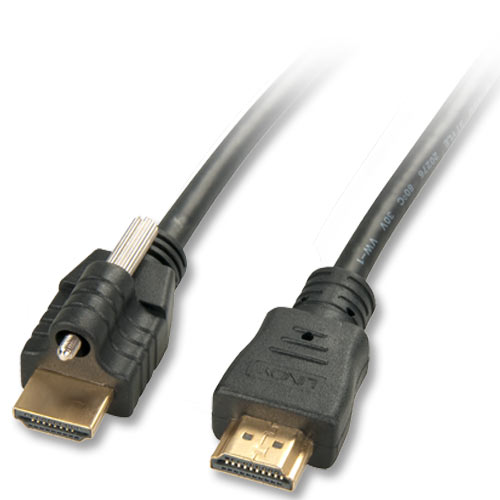 Cavo HDMI High Speed con Ethernet e vite di fissaggio, 1m