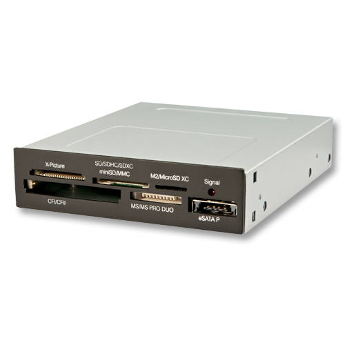 Multi Card Reader interno da 3,5" eSATAp 5V & 12V