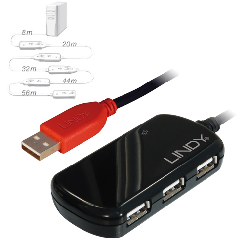 Prolunga attiva USB 2.0 Pro Hub, 12m