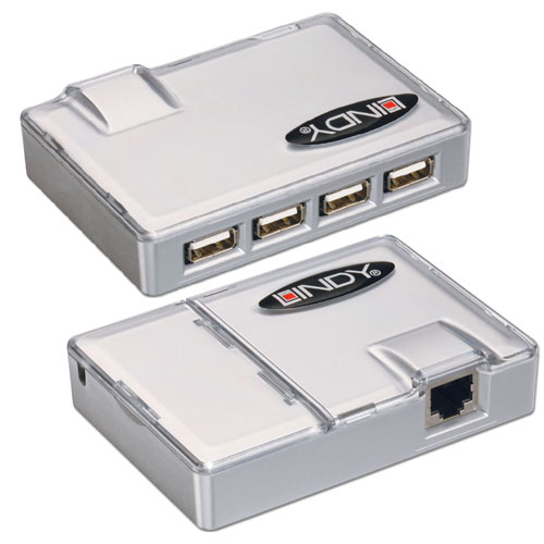 Extender USB con Hub 4 porte integrato
