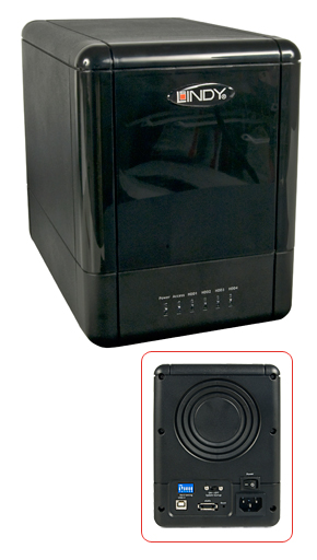 Quad Drive eSATA/USB 2.0 RAID System SATA