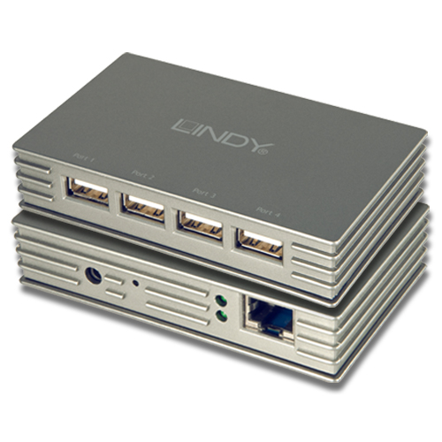 USB 2.0 over IP Server & Extender 4 Porte