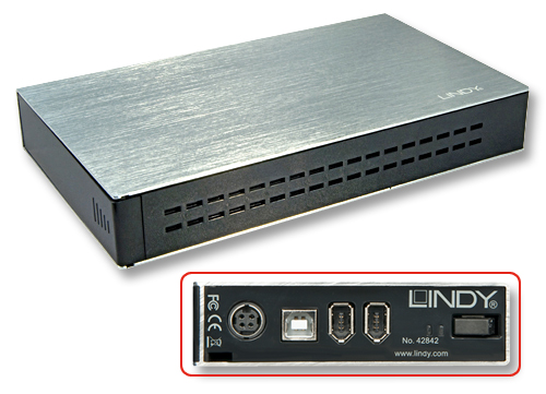 Astuccio esterno SATA da 3,5" USB 2.0 & FireWire Premium