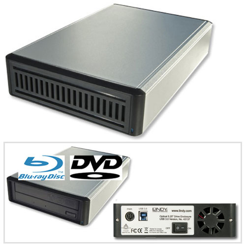 Astuccio esterno IDE & SATA da 5,25" USB 3.0