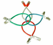 Cavo Patch Cross-Over Cat. 5e FTP - 3mt grigio/rosso