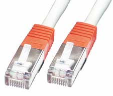 Cavo Patch Cross-Over Cat. 5e FTP - 15mt grigio/rosso