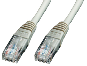 Cavo UTP Cat.5e grigio, 1m, Low Cost