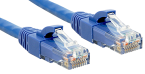 Cavo di Rete Patch Cat.6 UTP PIMF privo di alogeni, blu, 15m