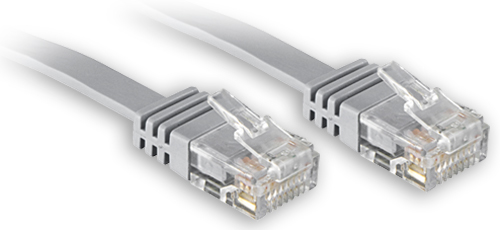 Cavo di Rete Flat UTP Cat6 5m Grigio