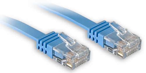 Cavo di Rete Flat UTP Cat6 3m Blu