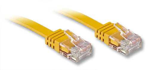Cavo di Rete Flat UTP Cat6 1m Giallo