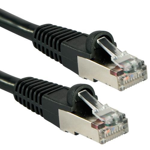 Cavo di rete S/FTP Cat.6 0,3m Nero