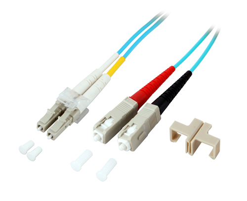 Cavo Fibra Ottica OM3 LC/SC - 50/125, 15m