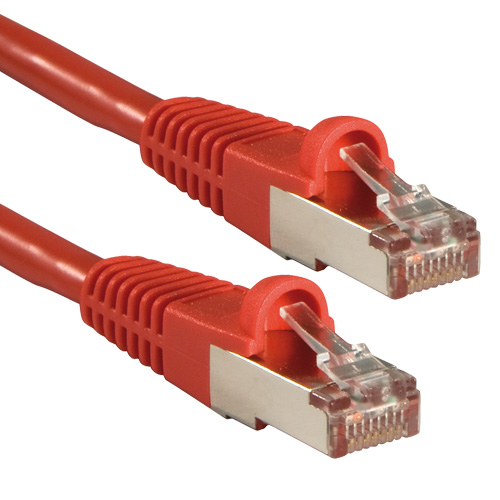 Cavo di Rete Patch Cat.6 S/FTP privo di alogeni, rosso, 0,3m