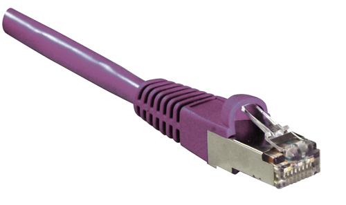 Cavo di rete S/FTP Cat.6 0,3m Viola