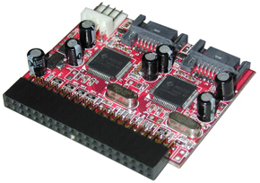 Adattatore 2 x Serial ATA a Mainboard IDE
