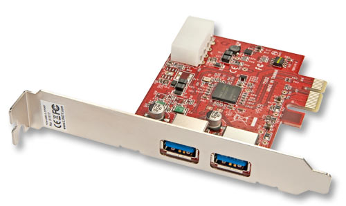 Scheda PCIe USB 3.0, 2 Porte Lite