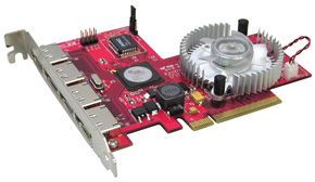 Controller PCI Express, 4 porte esterne eSATA-II, RAID5