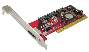 Controller PCI 3+1 Porte SATA-II, RAID