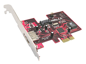 Controller PCI Express, 1 porta interna e 1 esterna SATA-II, RAID5