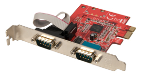 Scheda PCI Express 2 porte Seriali RS-232