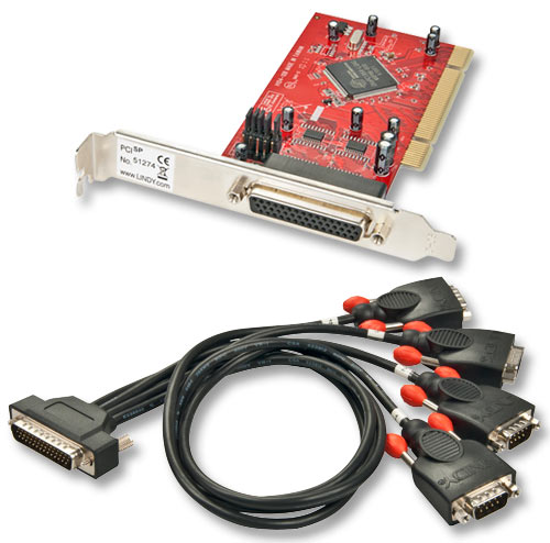 Scheda PCI 4 porte Seriali RS-232