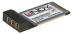 Scheda CardBus FireWire 3 Porte