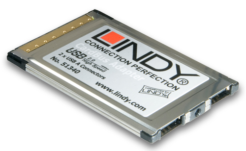 Scheda CardBus USB 2.0 Premium, 2 Porte