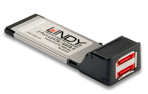 ExpressCard eSATA II, 2 porte