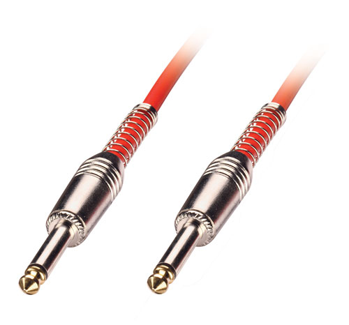 Cavo audio 6,3mm mono, 3m rosso