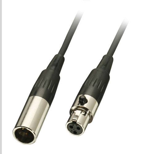 Cavo audio Mini-XLR m/f nero, 2m