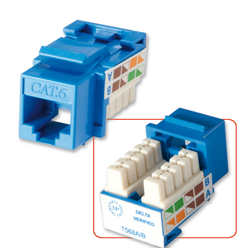 Frutto Keystone RJ45 Cat 6 UTP / T568A/B