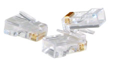 Connettori RJ-45 Maschio UTP Cat.5e, 10 pezzi