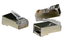 Connettore RJ-45 Maschio STP Cat.5e, conf. da 10 pezzi