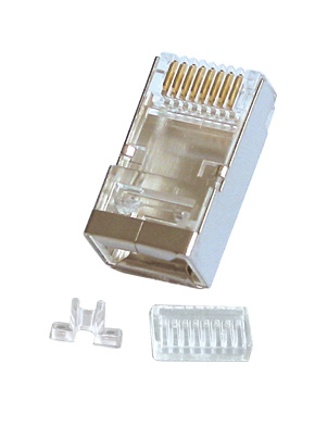 Connettore RJ-45 Maschio STP Cat.6, conf. da 10 pezzi