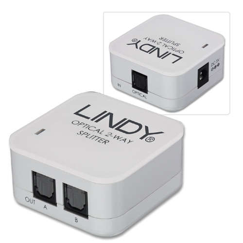 Splitter Audio Digitale Toslink SPDIF, 2 Porte